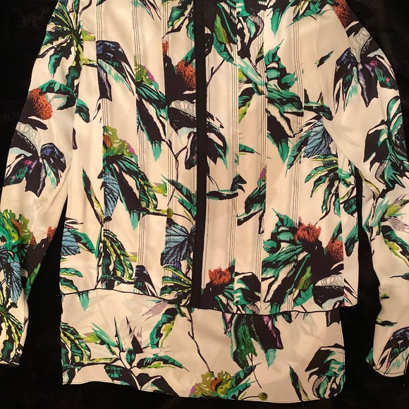 PROENZA SCHOULER Silk Long Sleeve Top Size 2 - Picture 7 of 7